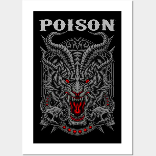 POISON BAND MERCHANDISE Wall Art by Rons Frogss